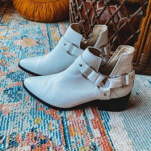 Steven by Steve Madden /// White Boots